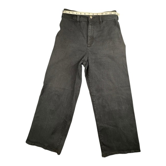 Universal Thread Women's Black Wide Leg Jeans Size 6 High Rise - Picture 11 of 11